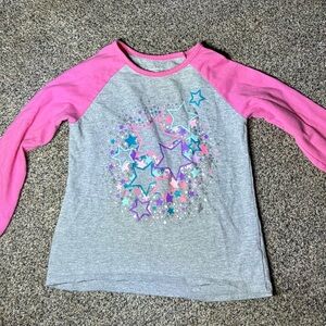 Garanimals Pink and Gray Toddler Top